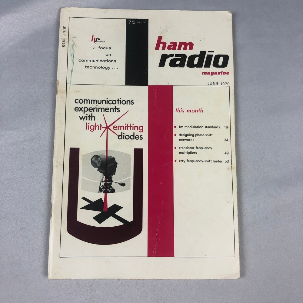 Vintage Ham Radio Magazine June 1970 Volume 3 Number 6 LED Communications